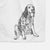 Doodled Otis the English Setter Decorative Hand Towel