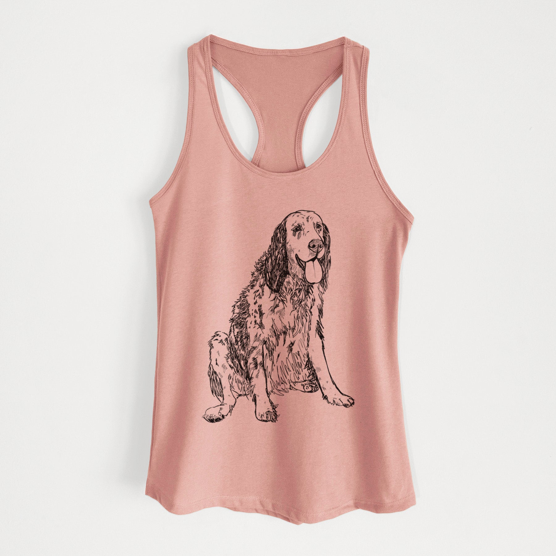 Doodled Otis the English Setter - Women's Racerback Tanktop