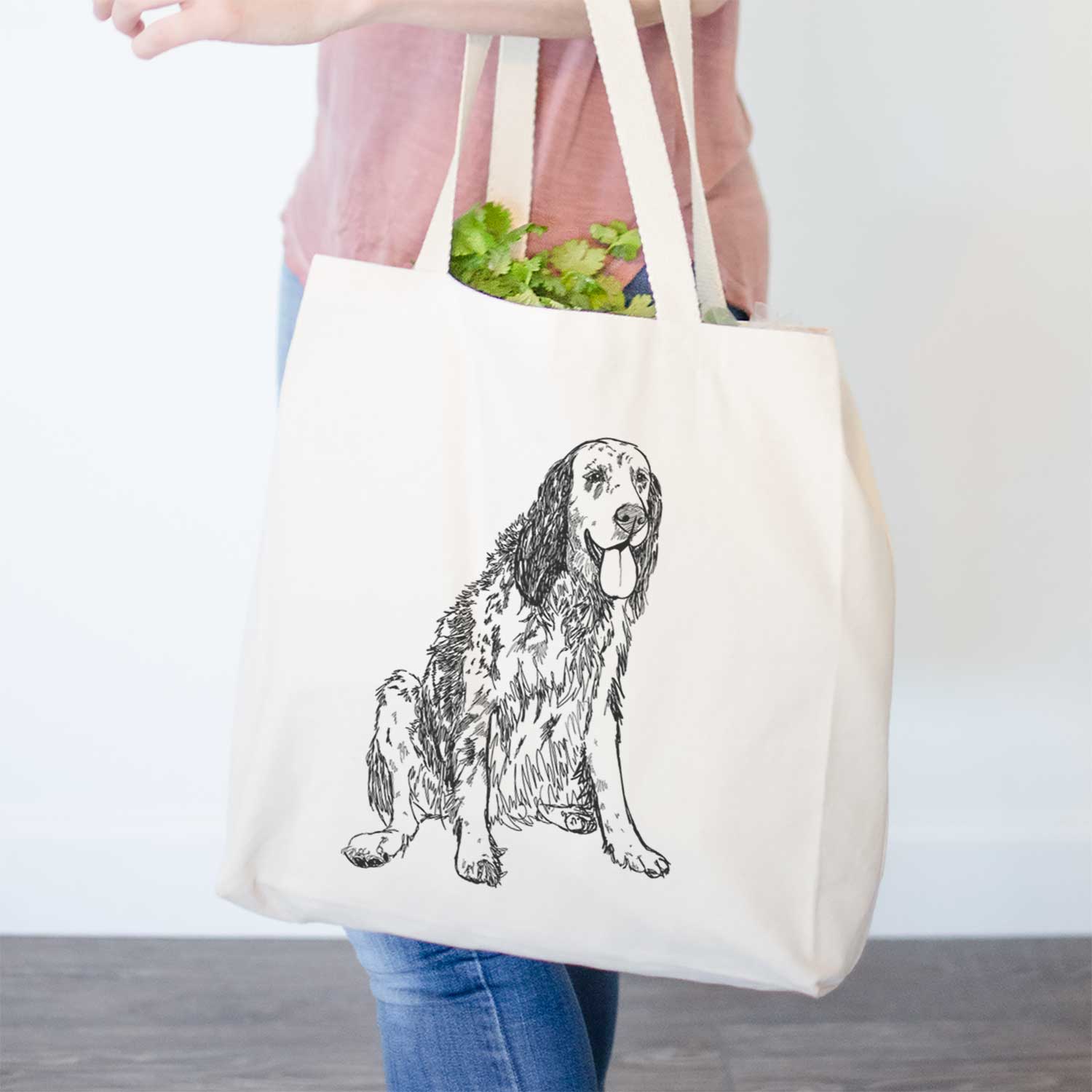 Doodled Otis the English Setter - Tote Bag