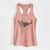 Doodled Ozzy the Terrier Mix - Women's Racerback Tanktop