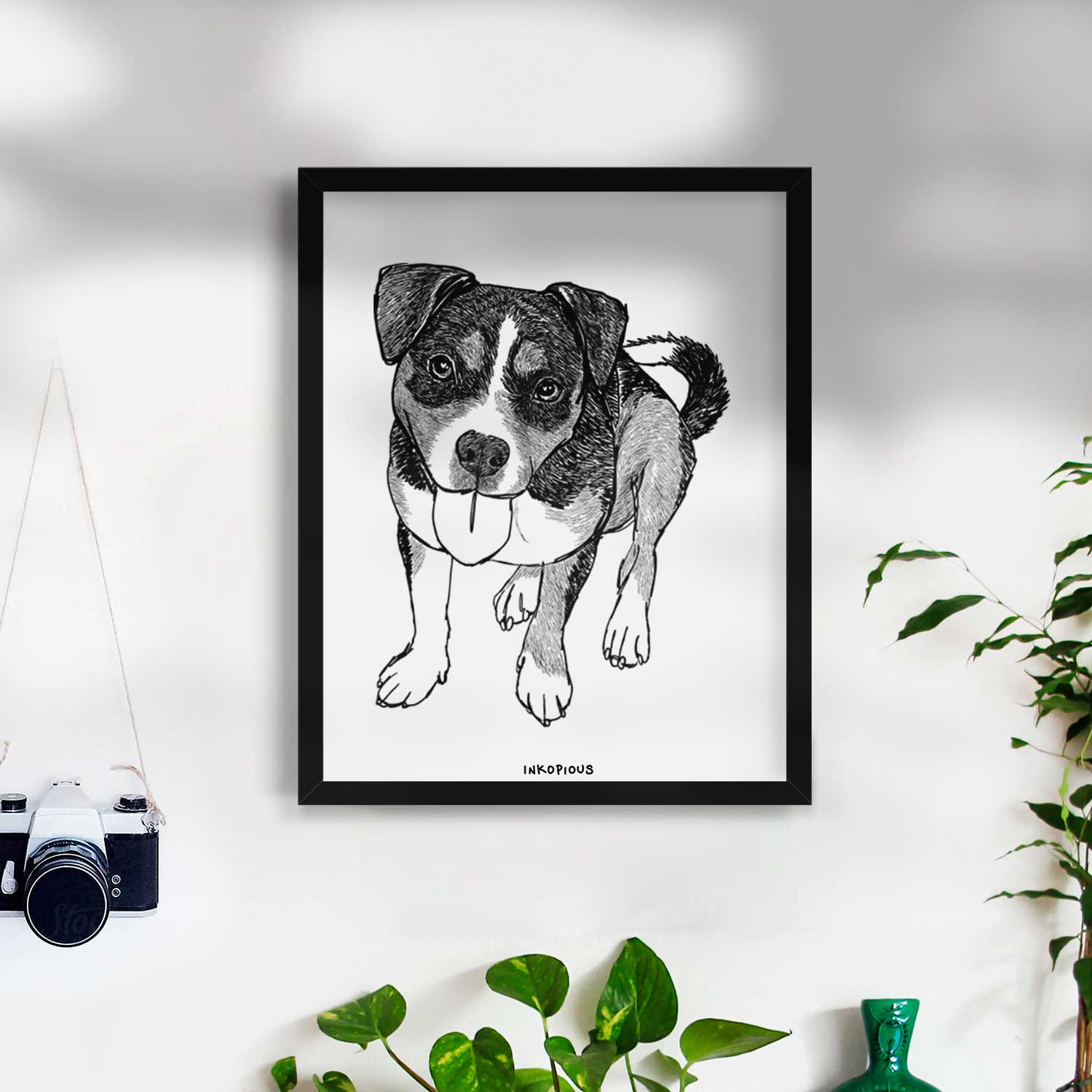 Doodled Paisley the Mixed Breed Art Print