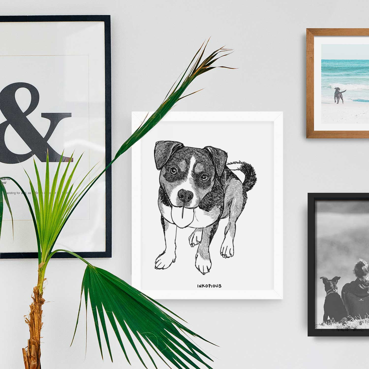 Doodled Paisley the Mixed Breed Art Print