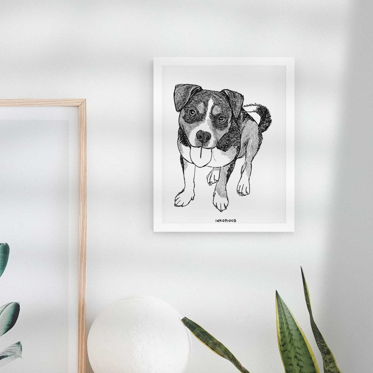 Doodled Paisley the Mixed Breed Art Print