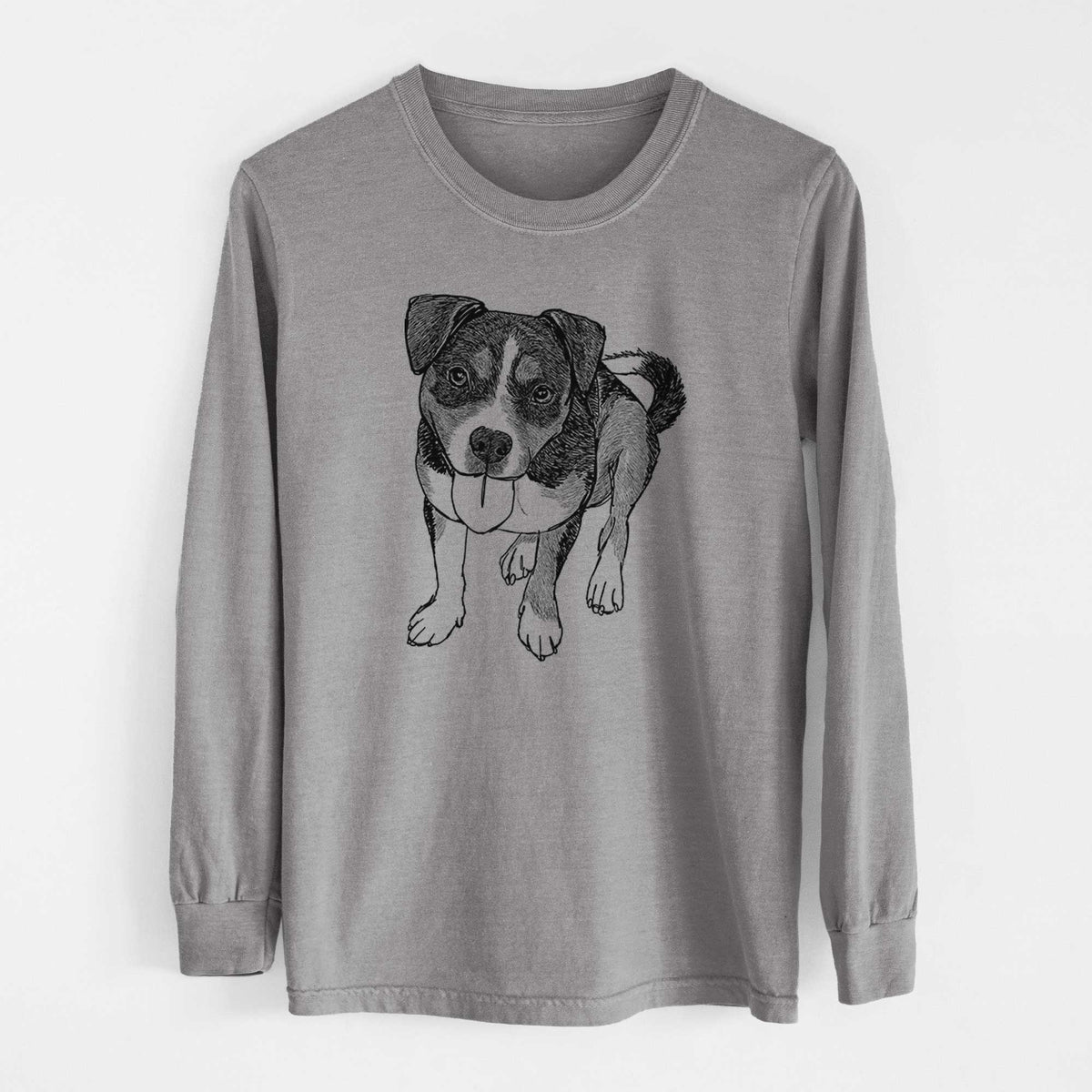 Doodled Paisley the Mixed Breed - Heavyweight 100% Cotton Long Sleeve