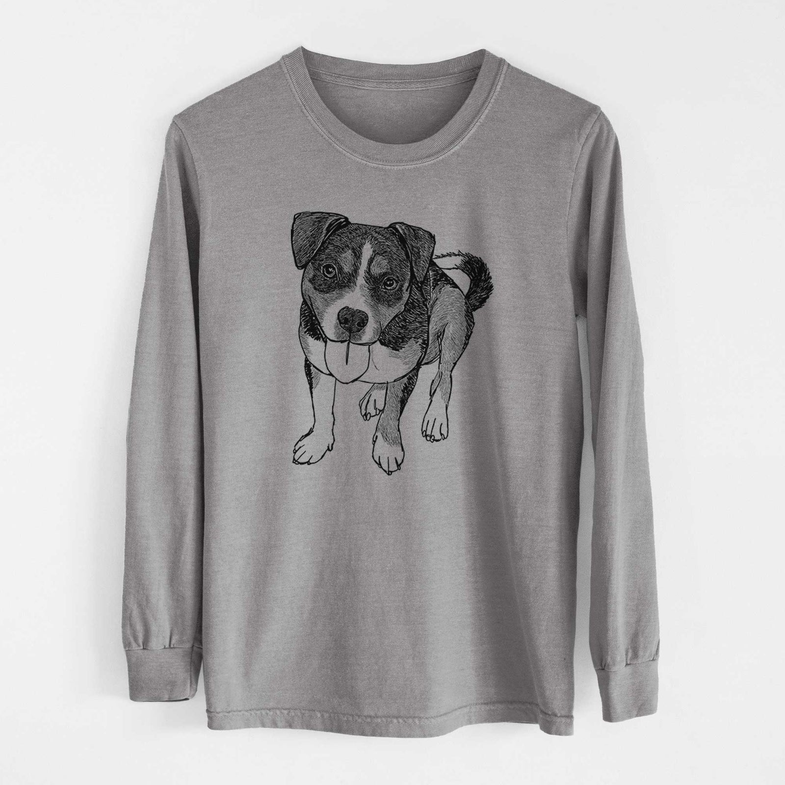 Doodled Paisley the Mixed Breed - Heavyweight 100% Cotton Long Sleeve