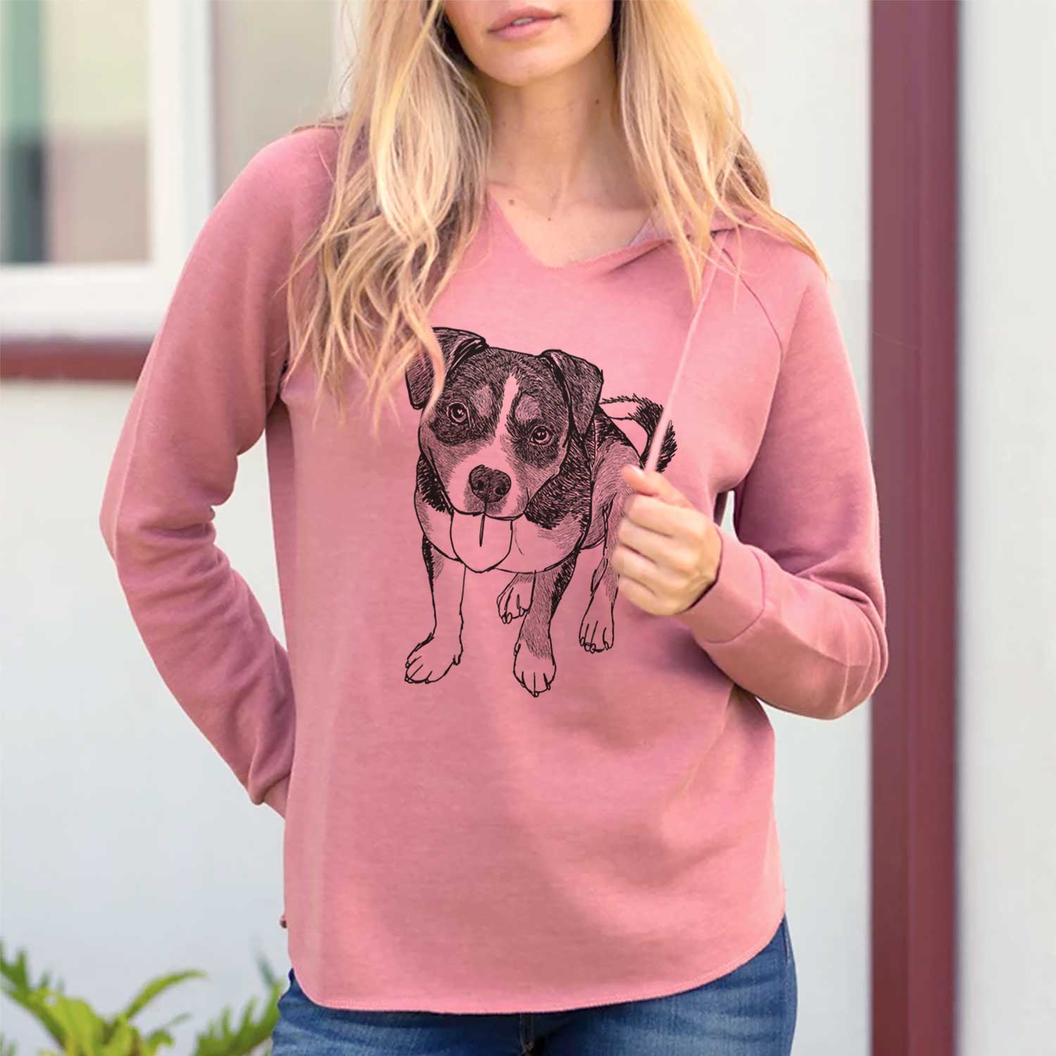 Doodled Paisley the Mixed Breed - Cali Wave Hooded Sweatshirt