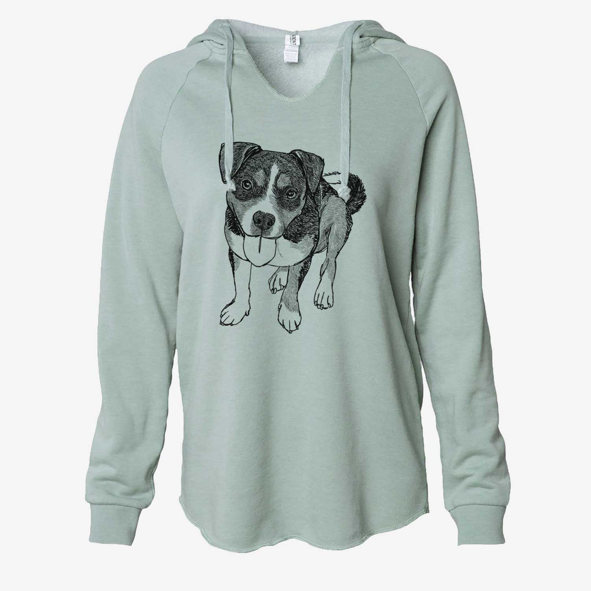 Doodled Paisley the Mixed Breed - Cali Wave Hooded Sweatshirt