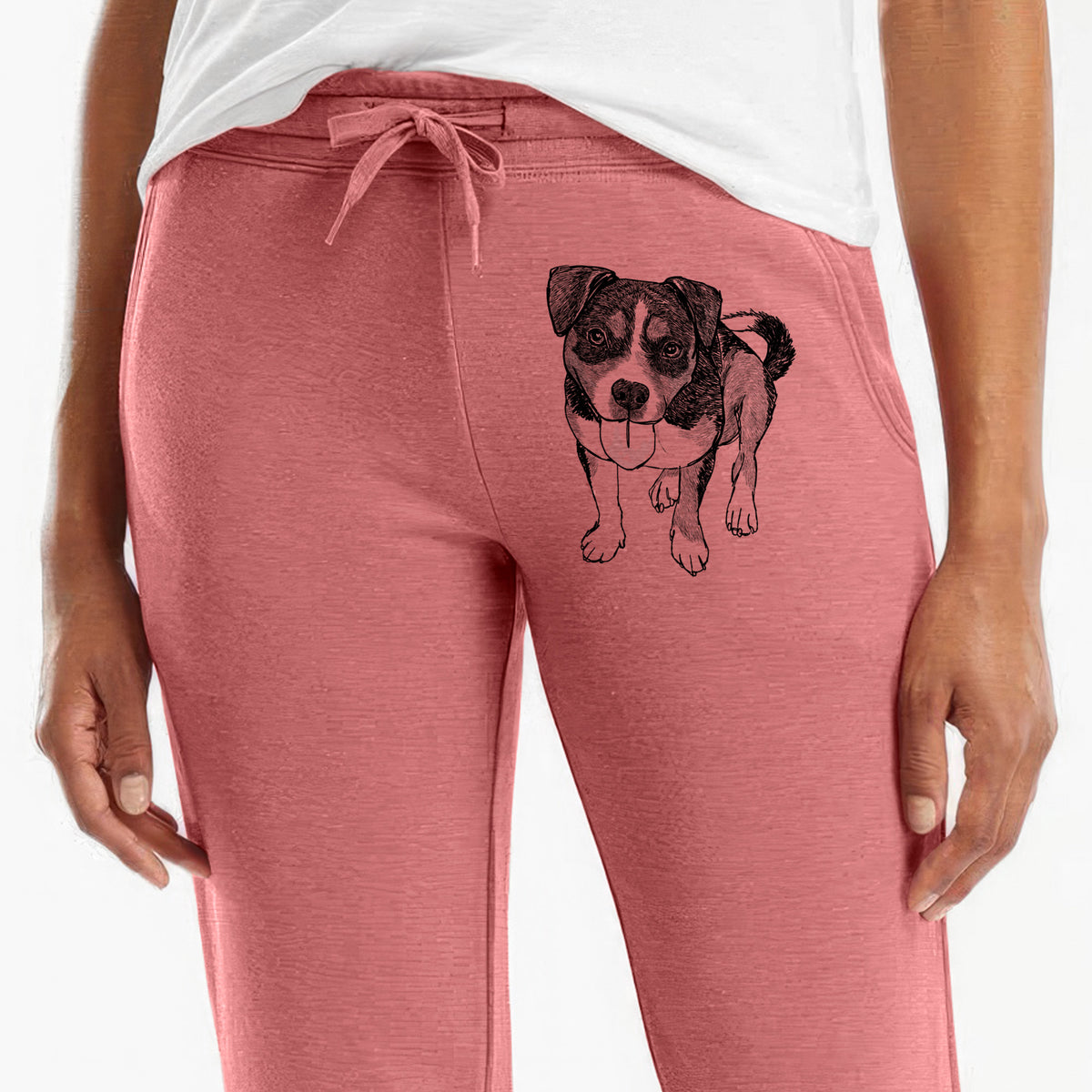 Doodled Paisley the Mixed Breed - Women's Cali Wave Joggers