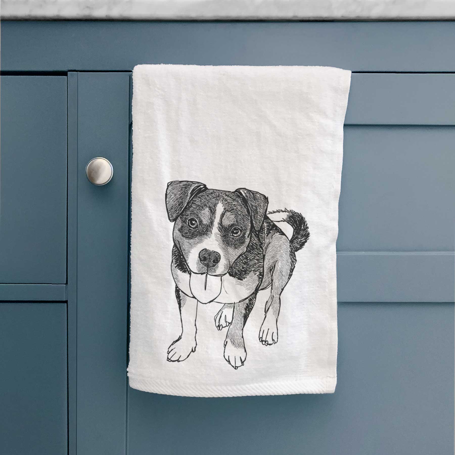 Doodled Paisley the Mixed Breed Decorative Hand Towel