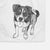 Doodled Paisley the Mixed Breed Decorative Hand Towel