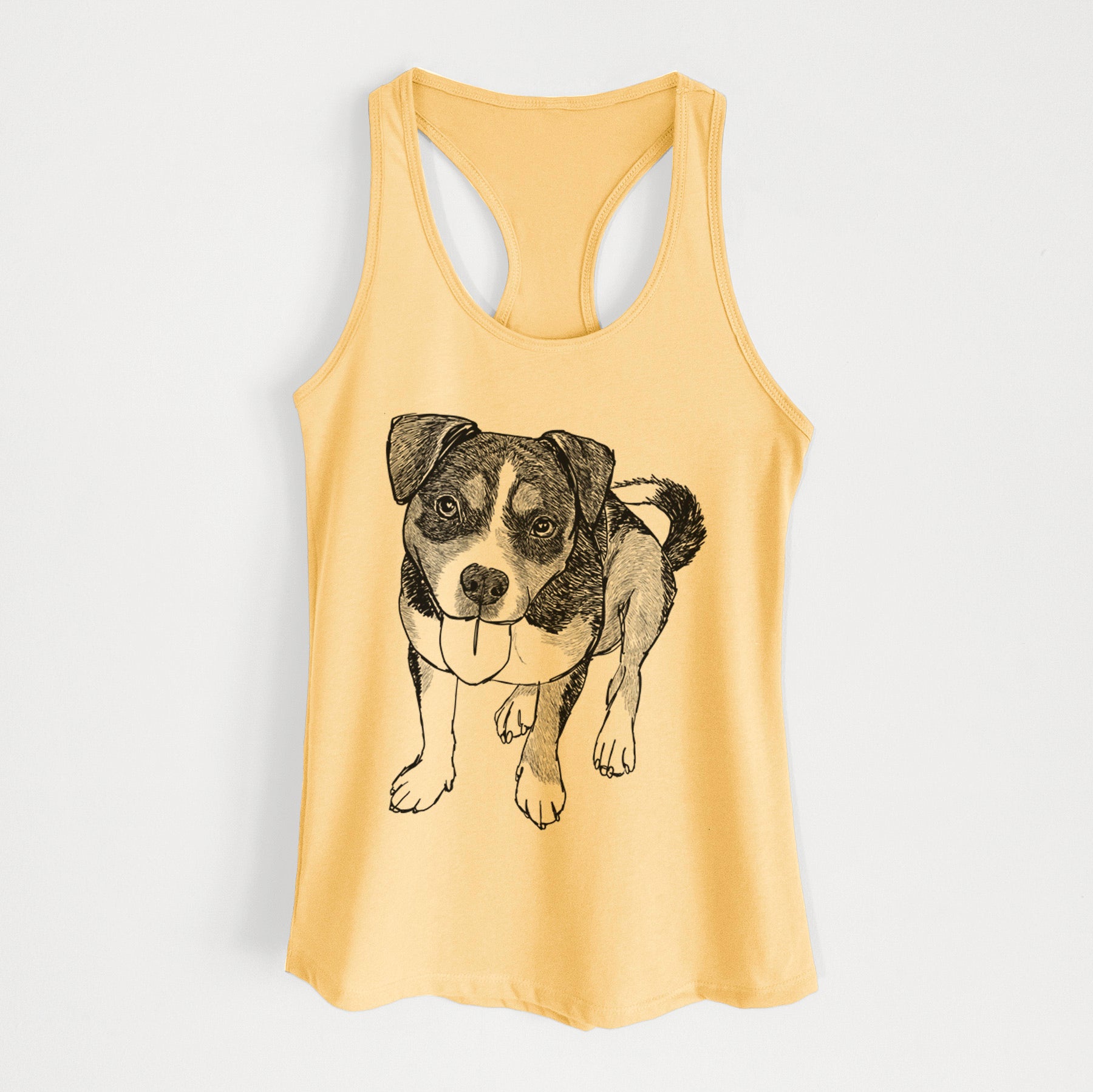 Doodled Paisley the Mixed Breed - Women's Racerback Tanktop