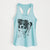 Doodled Paisley the Mixed Breed - Women's Racerback Tanktop