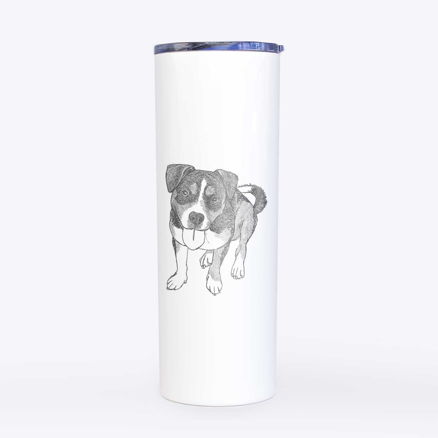 Doodled Paisley the Mixed Breed - 20oz Skinny Tumbler