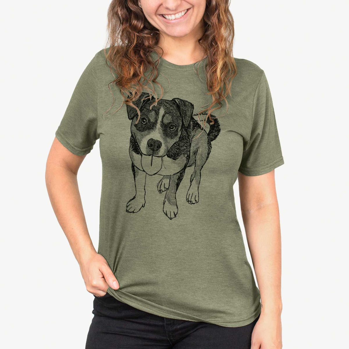 Doodled Paisley the Mixed Breed - Unisex Crewneck