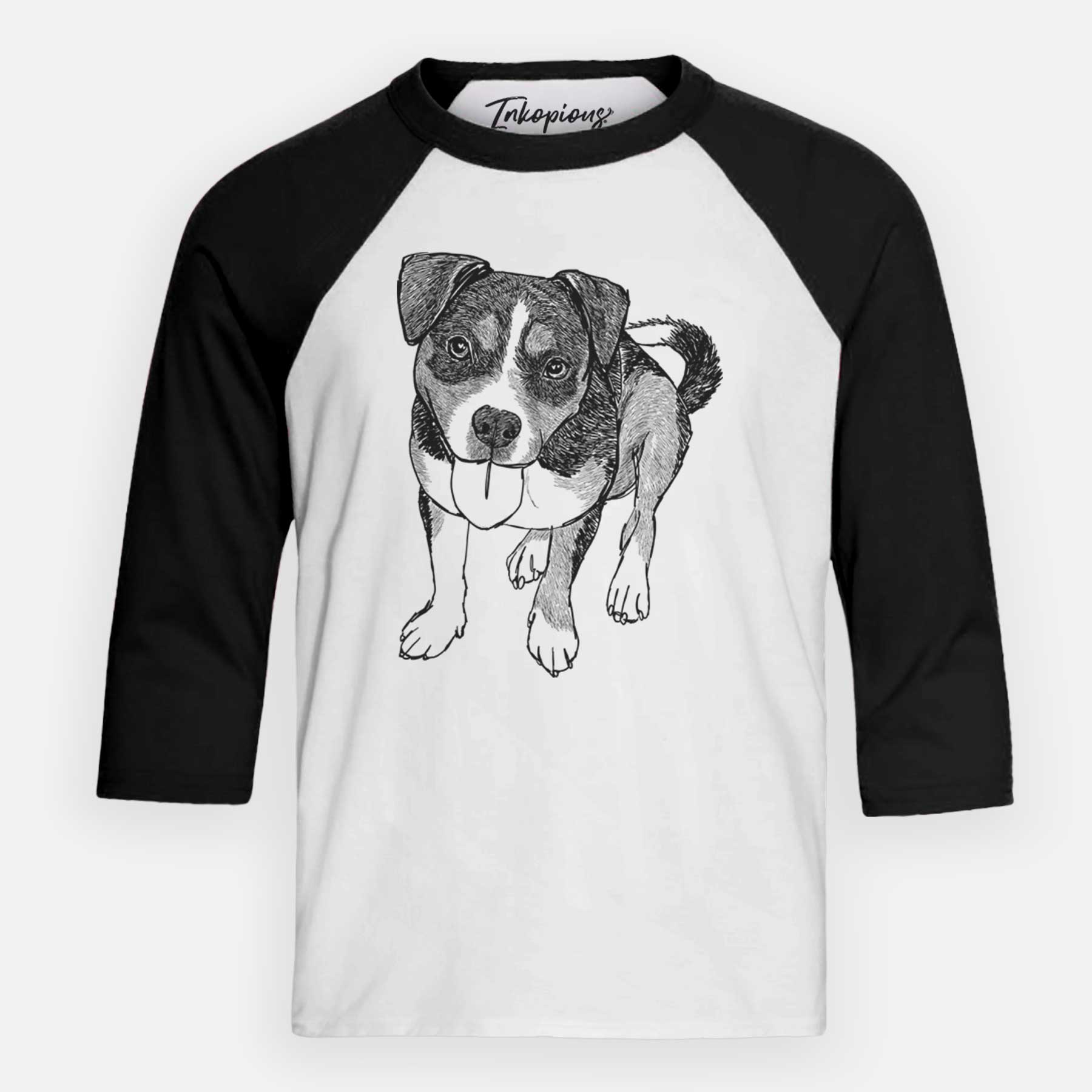 Doodled Paisley the Mixed Breed - Youth 3/4 Long Sleeve