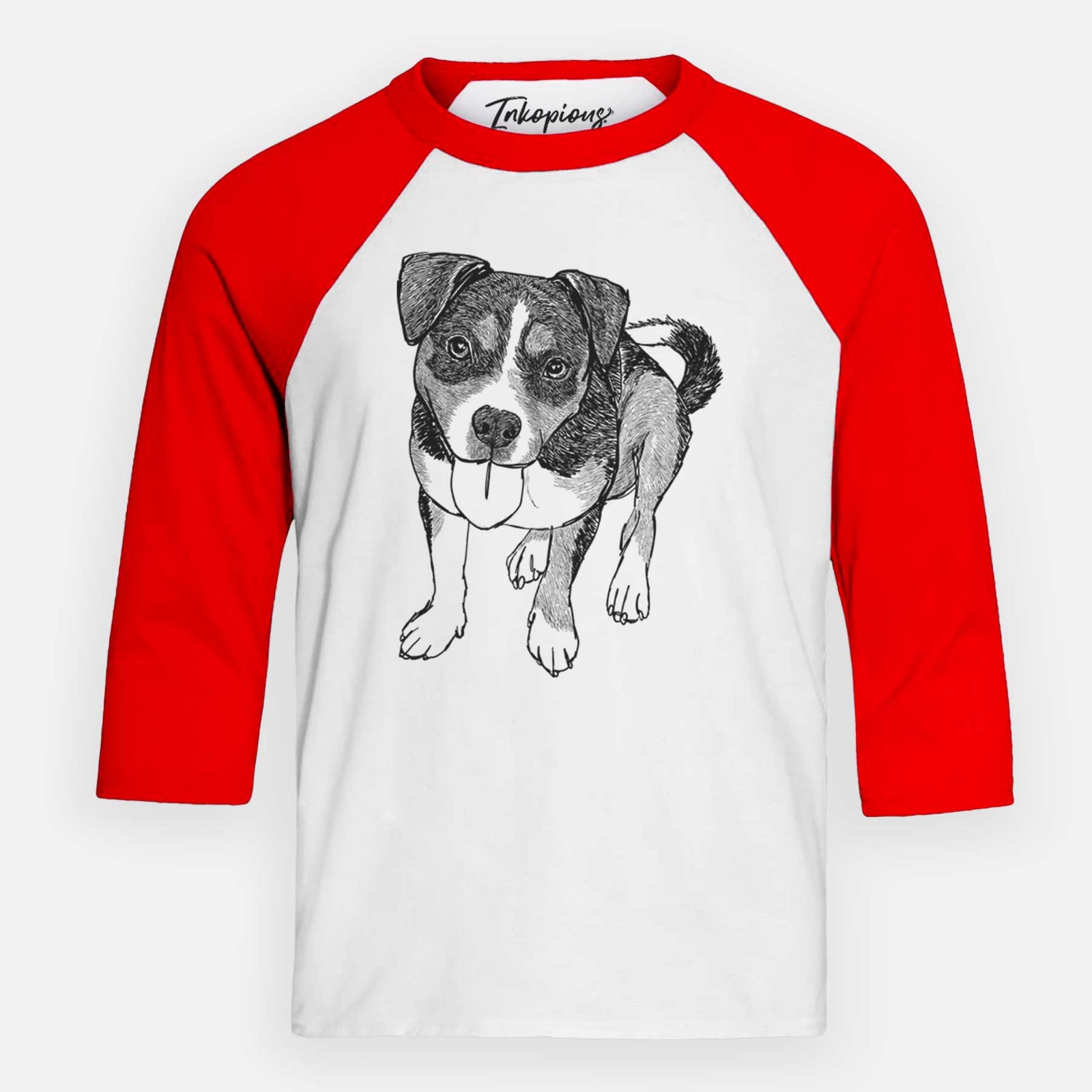 Doodled Paisley the Mixed Breed - Youth 3/4 Long Sleeve