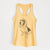 Doodled Pearl the Basset Hound - Women's Racerback Tanktop