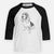 Doodled Pearl the Basset Hound - Youth 3/4 Long Sleeve