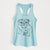 Doodled Penny the English Bulldog - Women's Racerback Tanktop