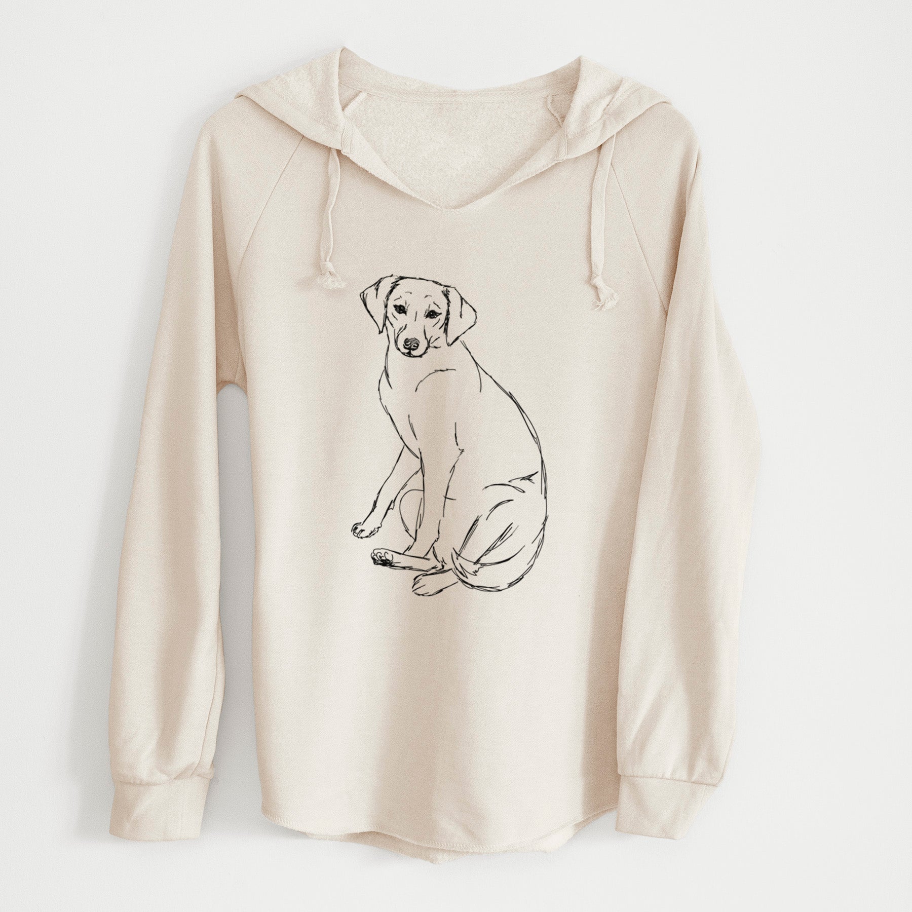 Doodled Penny the Mixed Breed - Cali Wave Hooded Sweatshirt