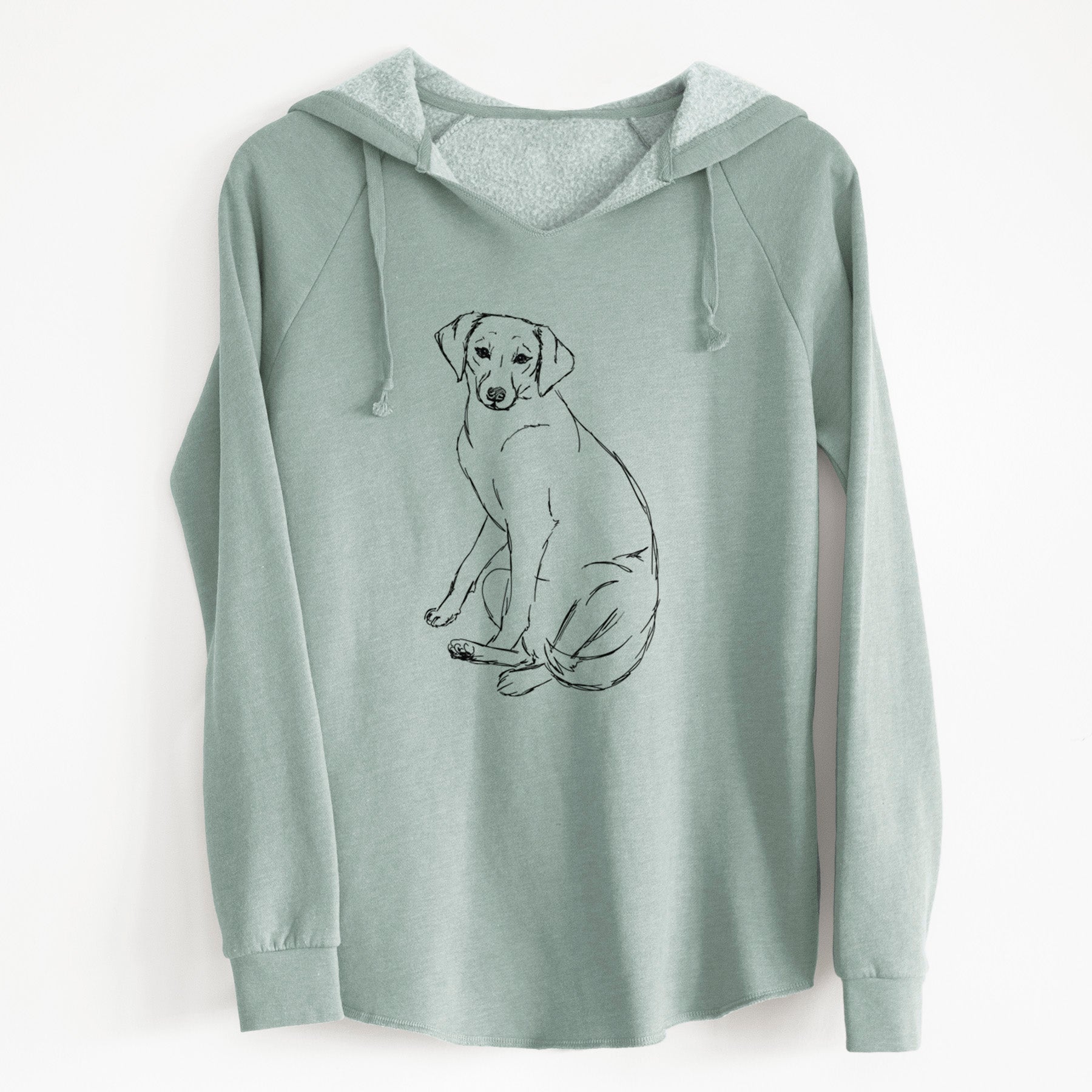 Doodled Penny the Mixed Breed - Cali Wave Hooded Sweatshirt