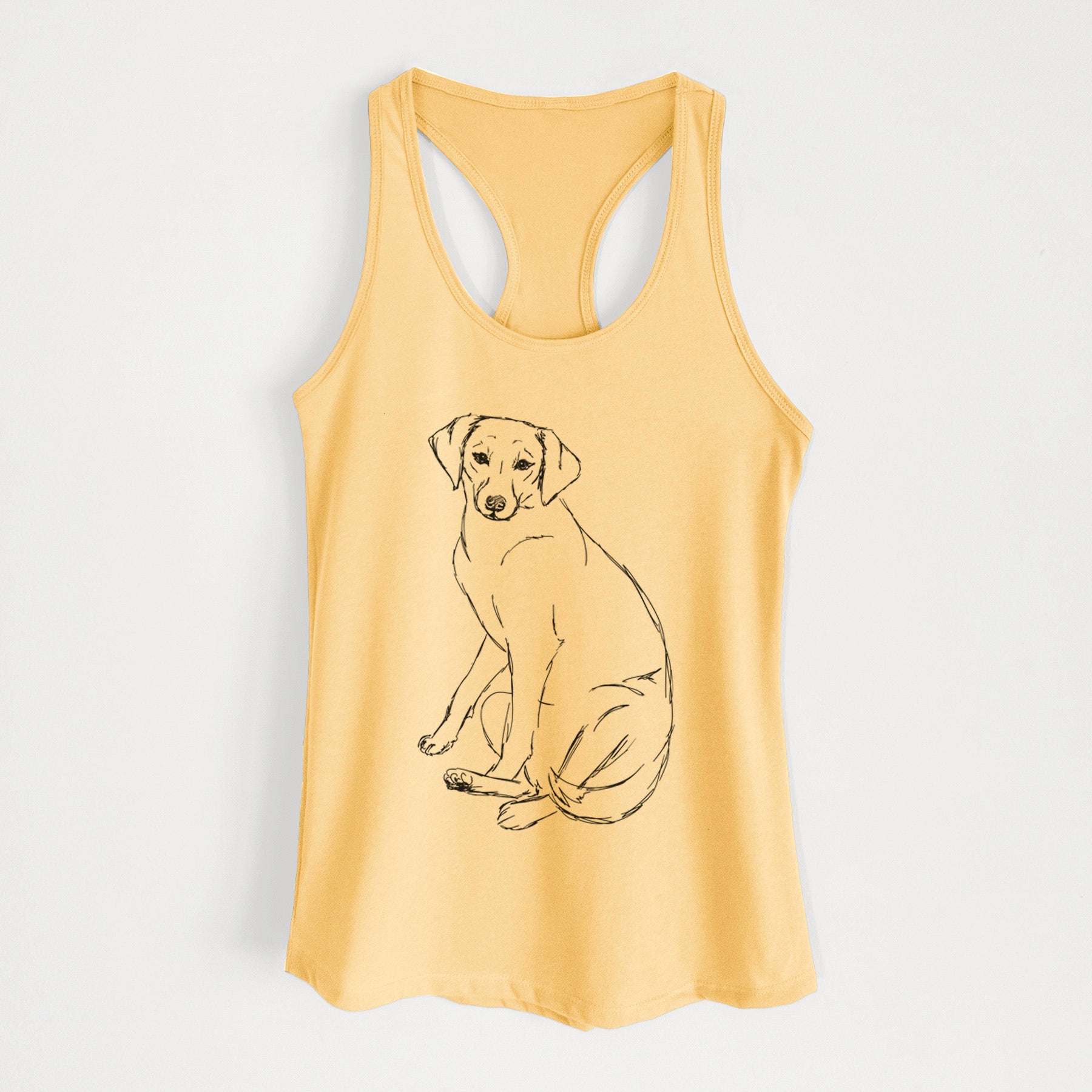 Doodled Penny the Mixed Breed - Women's Racerback Tanktop