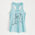 Doodled Penny the English Bulldog - Women's Racerback Tanktop