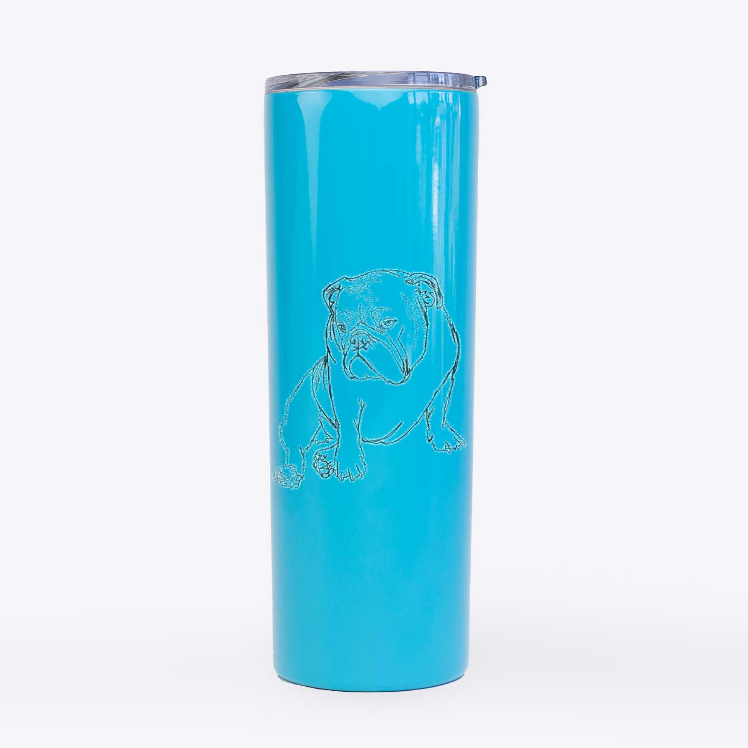 Doodled Penny the English Bulldog - 20oz Skinny Tumbler