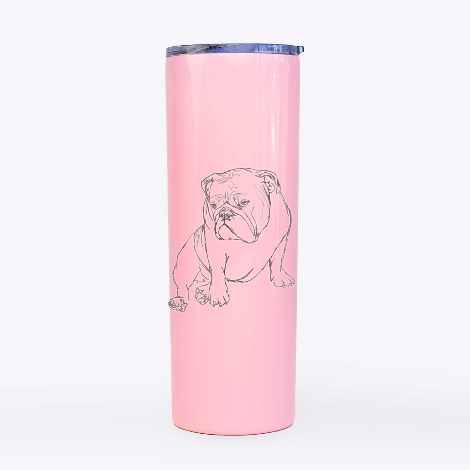 Doodled Penny the English Bulldog - 20oz Skinny Tumbler