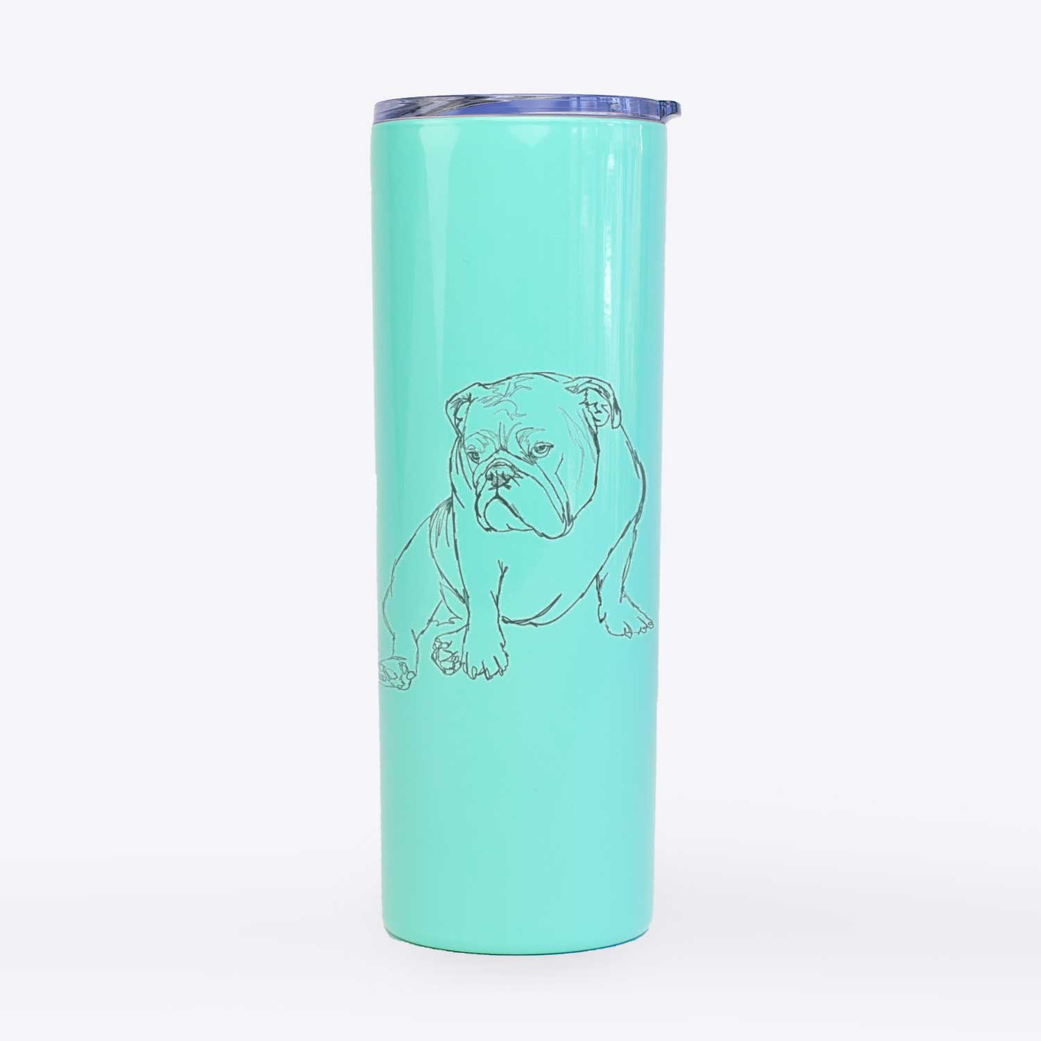 Doodled Penny the English Bulldog - 20oz Skinny Tumbler