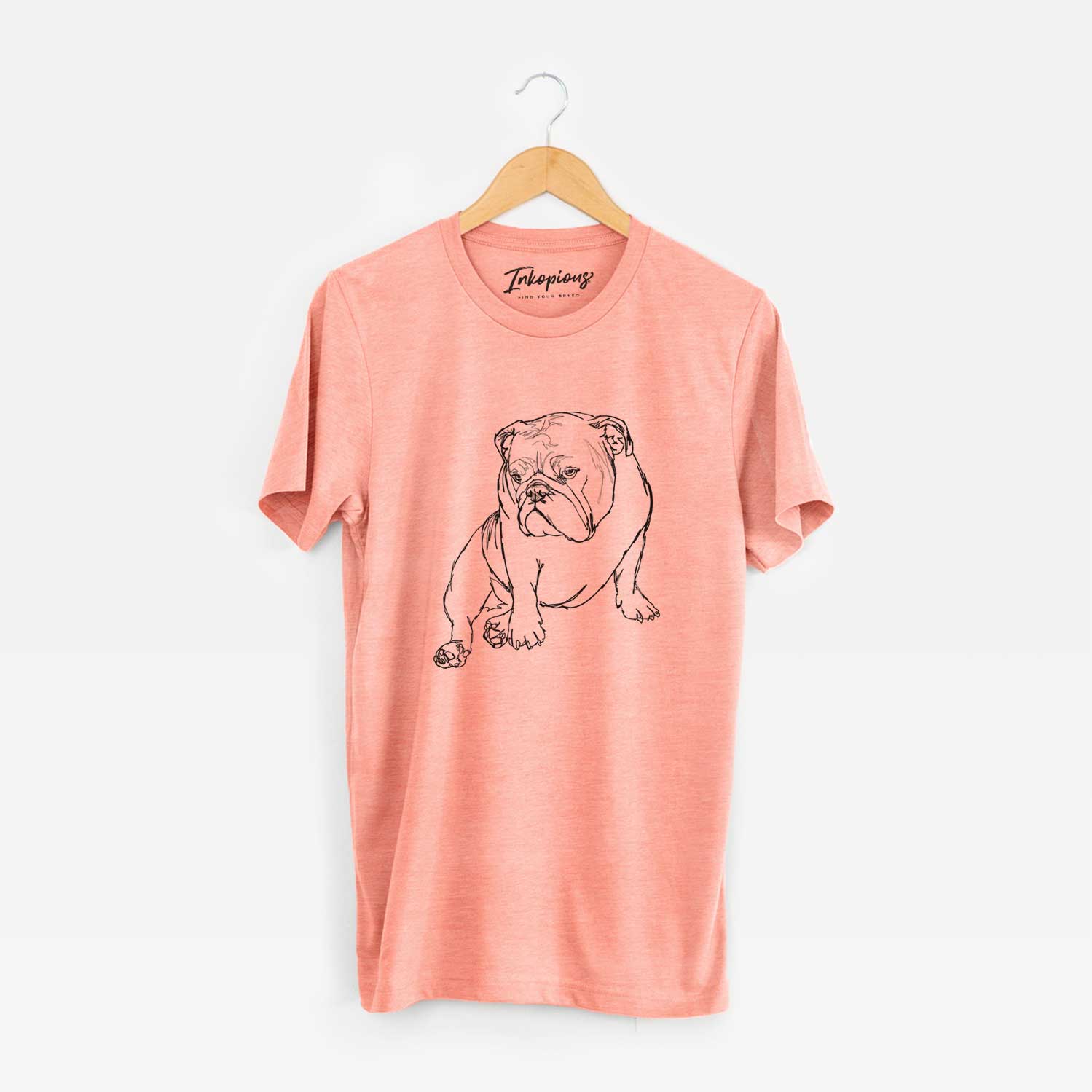 Doodled Penny the English Bulldog - Unisex Crewneck