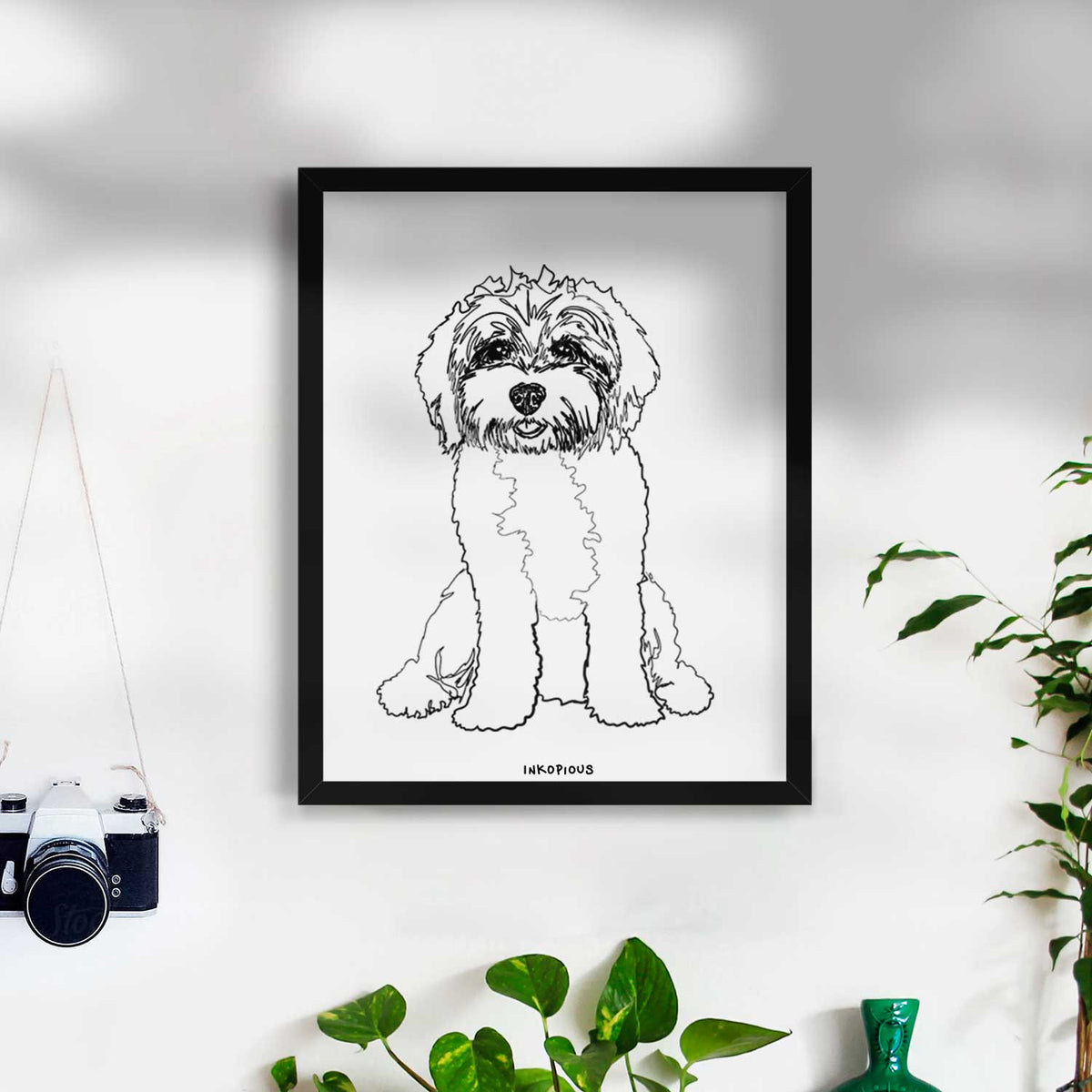 Doodled Penny Lane the Cavapoo Art Print