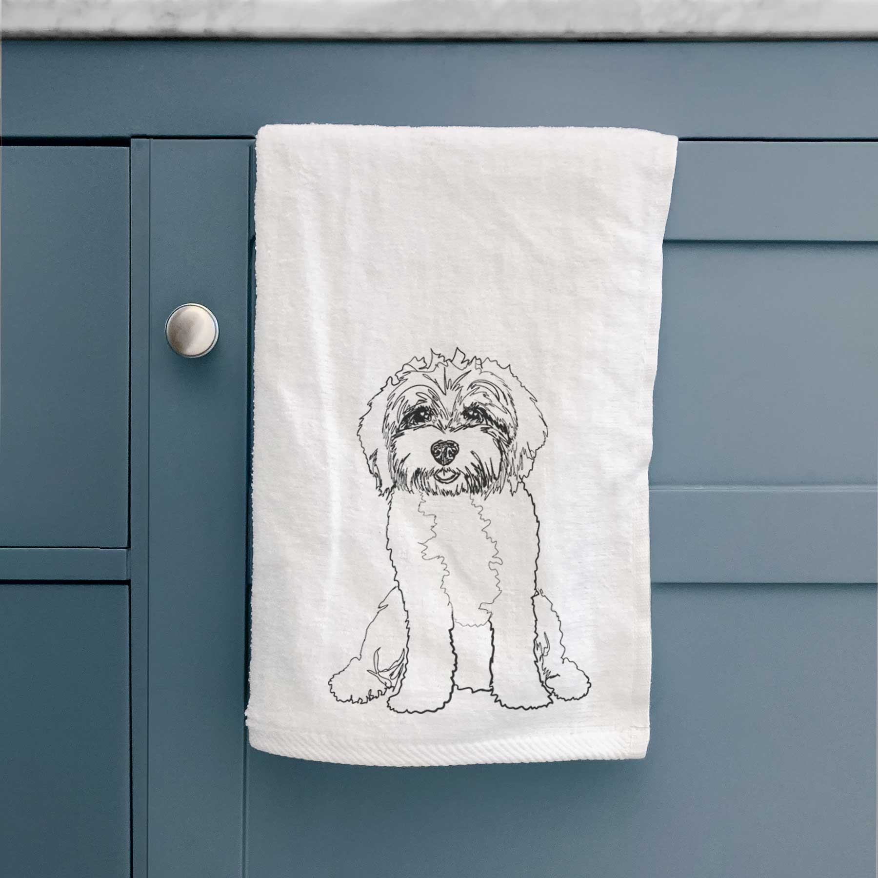 Doodled Penny Lane the Cavapoo Decorative Hand Towel