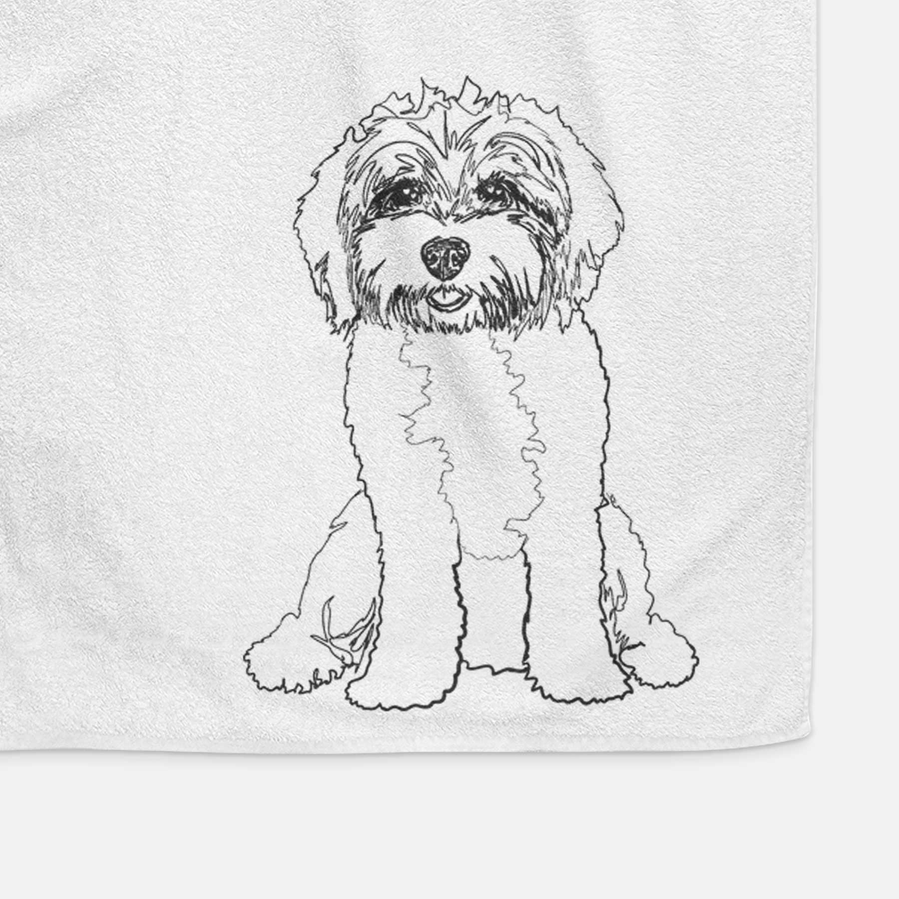 Doodled Penny Lane the Cavapoo Decorative Hand Towel