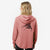 Doodled Penny Lee the Mixed Breed - Women's Cali Wave Zip-Up Sweatshirt