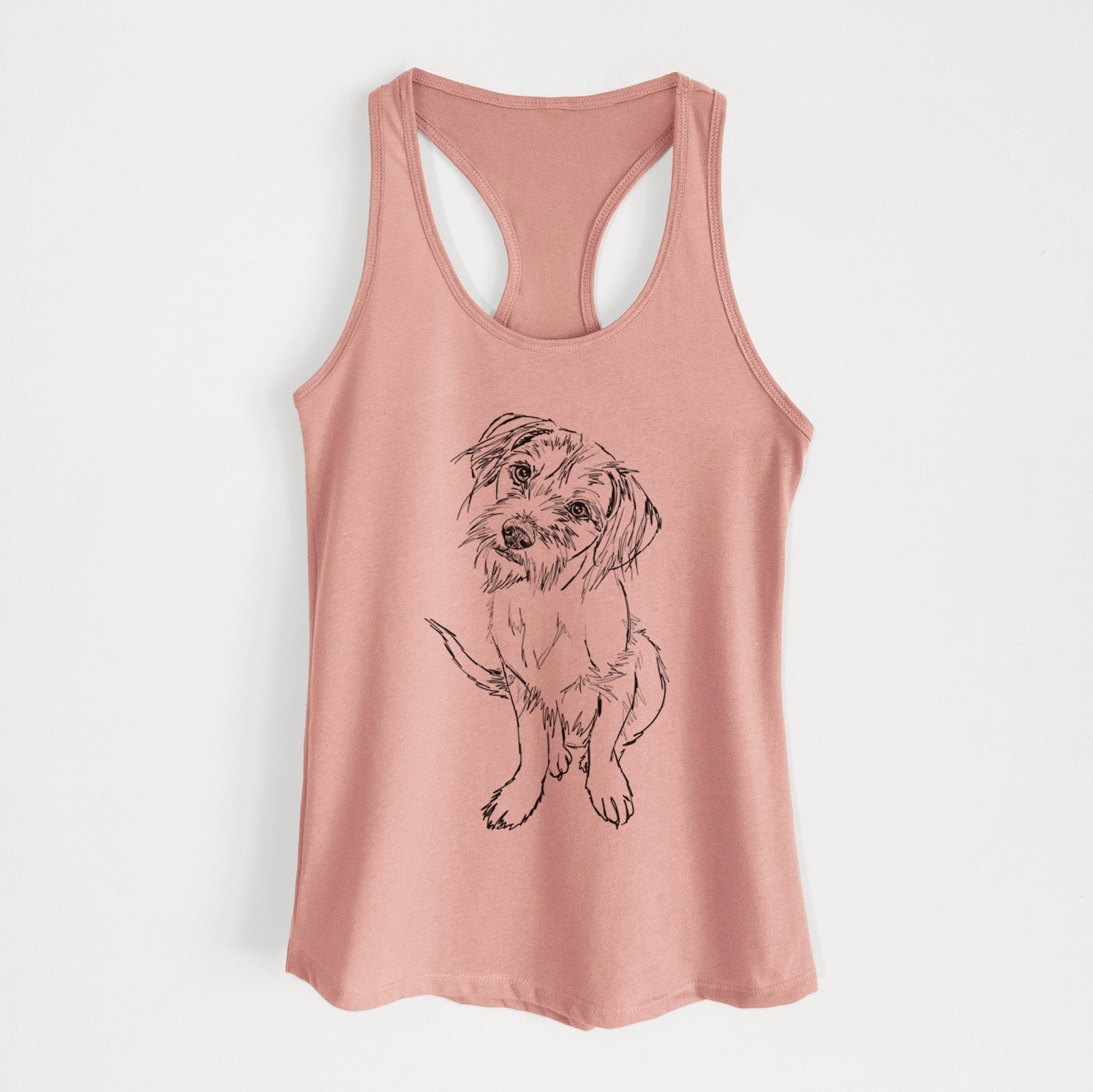 Doodled Penny the Mixed Breed - Women's Racerback Tanktop