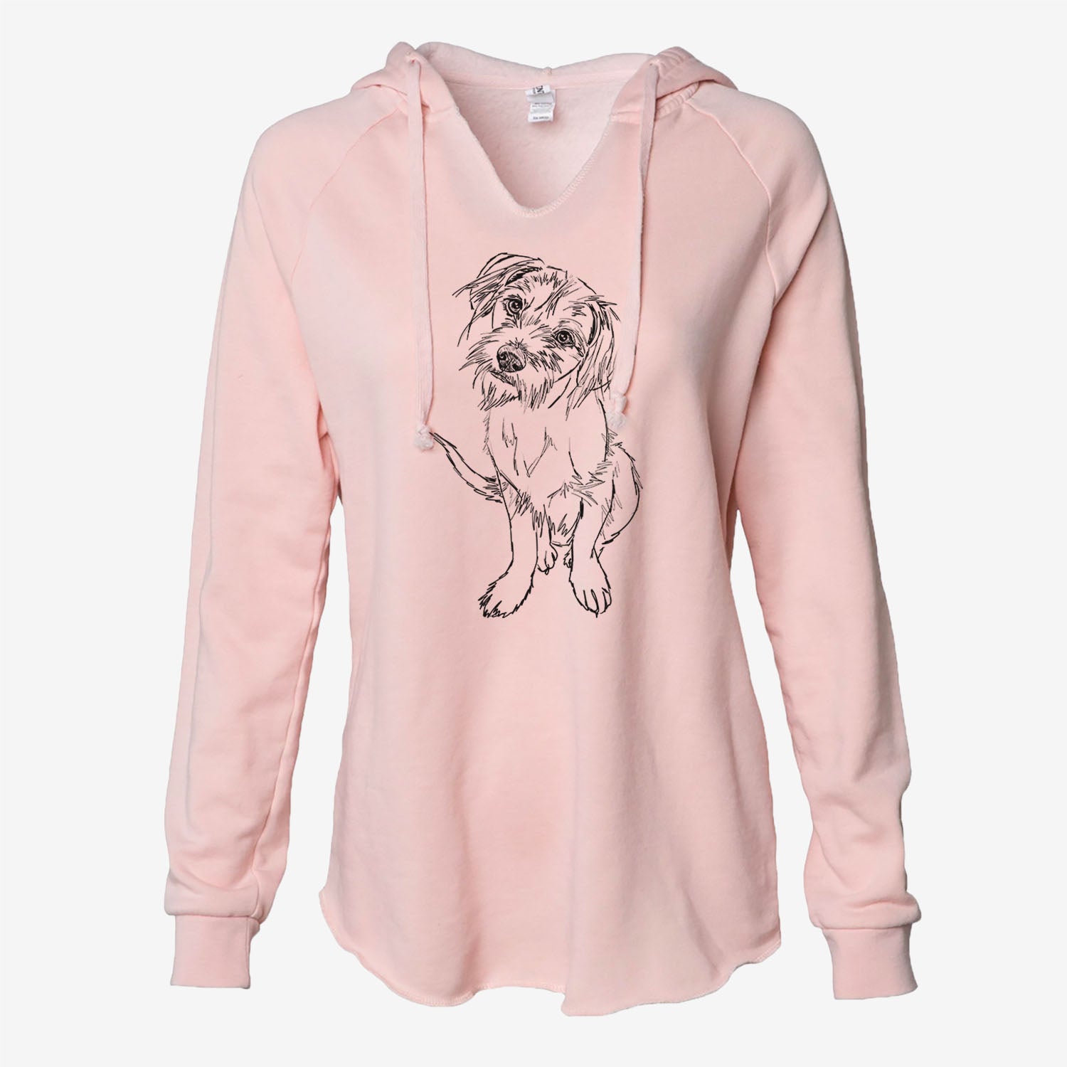 Doodled Penny the Mixed Breed - Cali Wave Hooded Sweatshirt