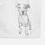 Doodled Peter the Pitbull Decorative Hand Towel