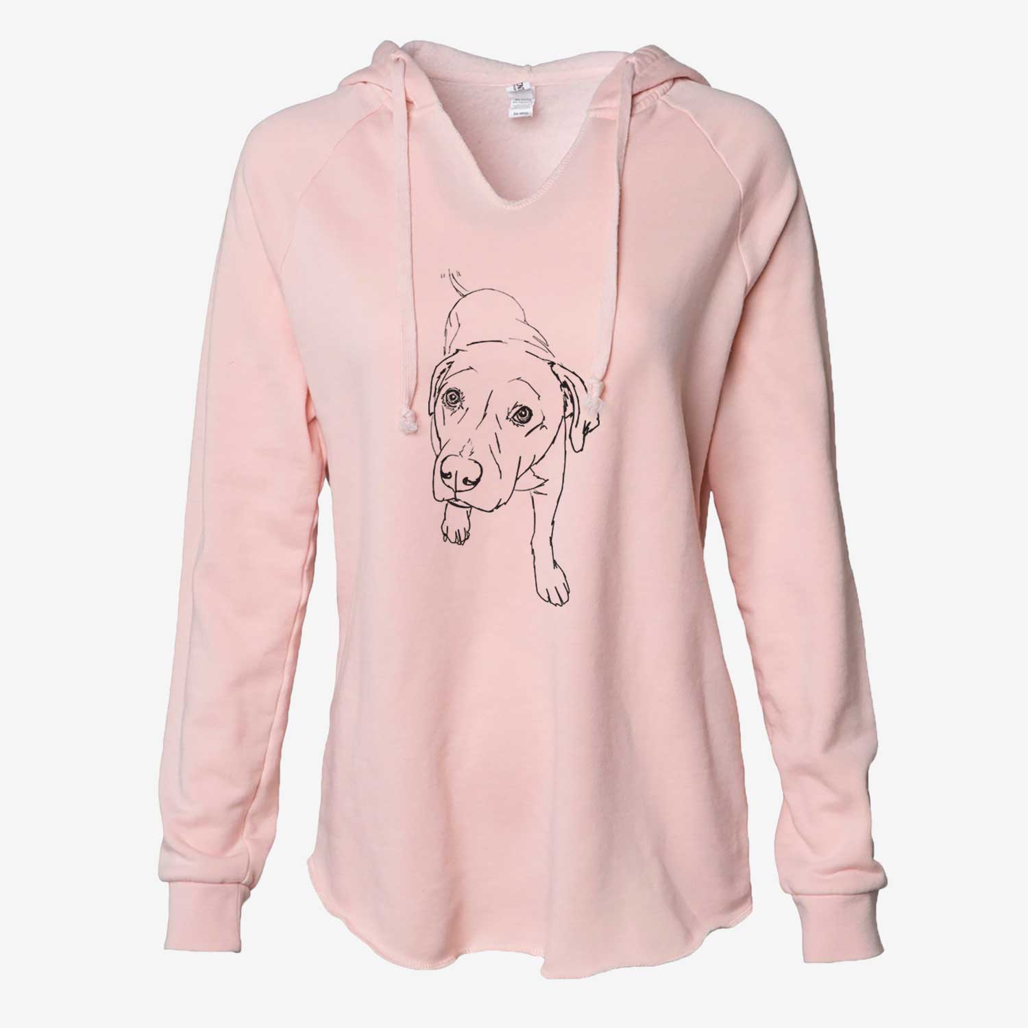 Doodled Peyton the Pitbull - Cali Wave Hooded Sweatshirt