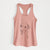 Doodled Peyton the Pitbull - Women's Racerback Tanktop