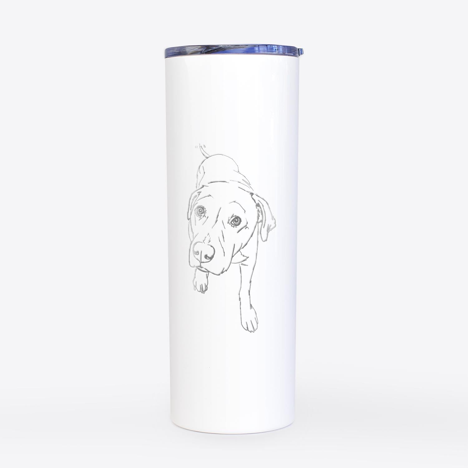 Doodled Peyton the Pitbull - 20oz Skinny Tumbler