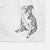 Doodled Phoebe the English Bulldog Decorative Hand Towel