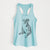 Doodled Phoebe the English Bulldog - Women's Racerback Tanktop