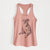 Doodled Phoebe the English Bulldog - Women's Racerback Tanktop