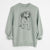 Doodled Piper the Beagle Puppy - Unisex Pigment Dyed Crew Sweatshirt