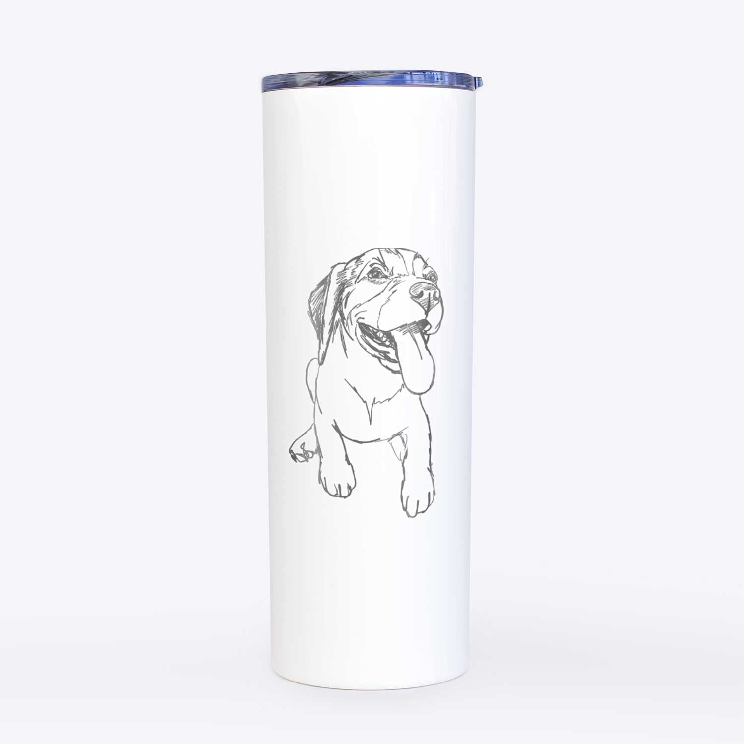 Doodled Piper the Beagle Puppy - 20oz Skinny Tumbler