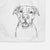 Doodled Pitbull Mix Decorative Hand Towel