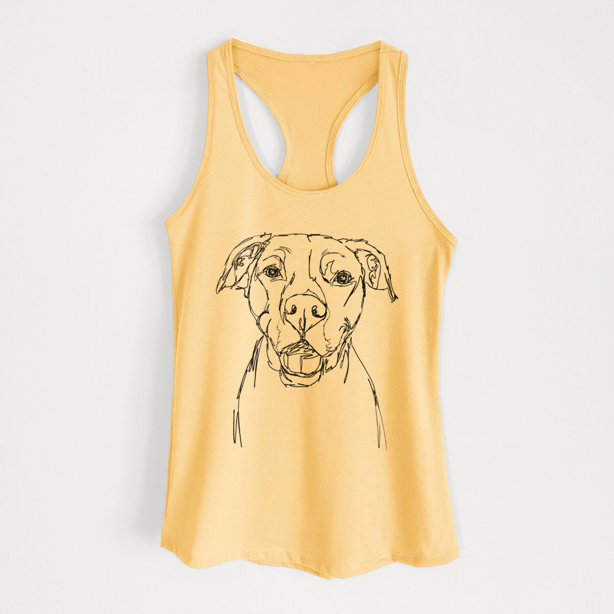 Doodled Pitbull Mix - Women's Racerback Tanktop