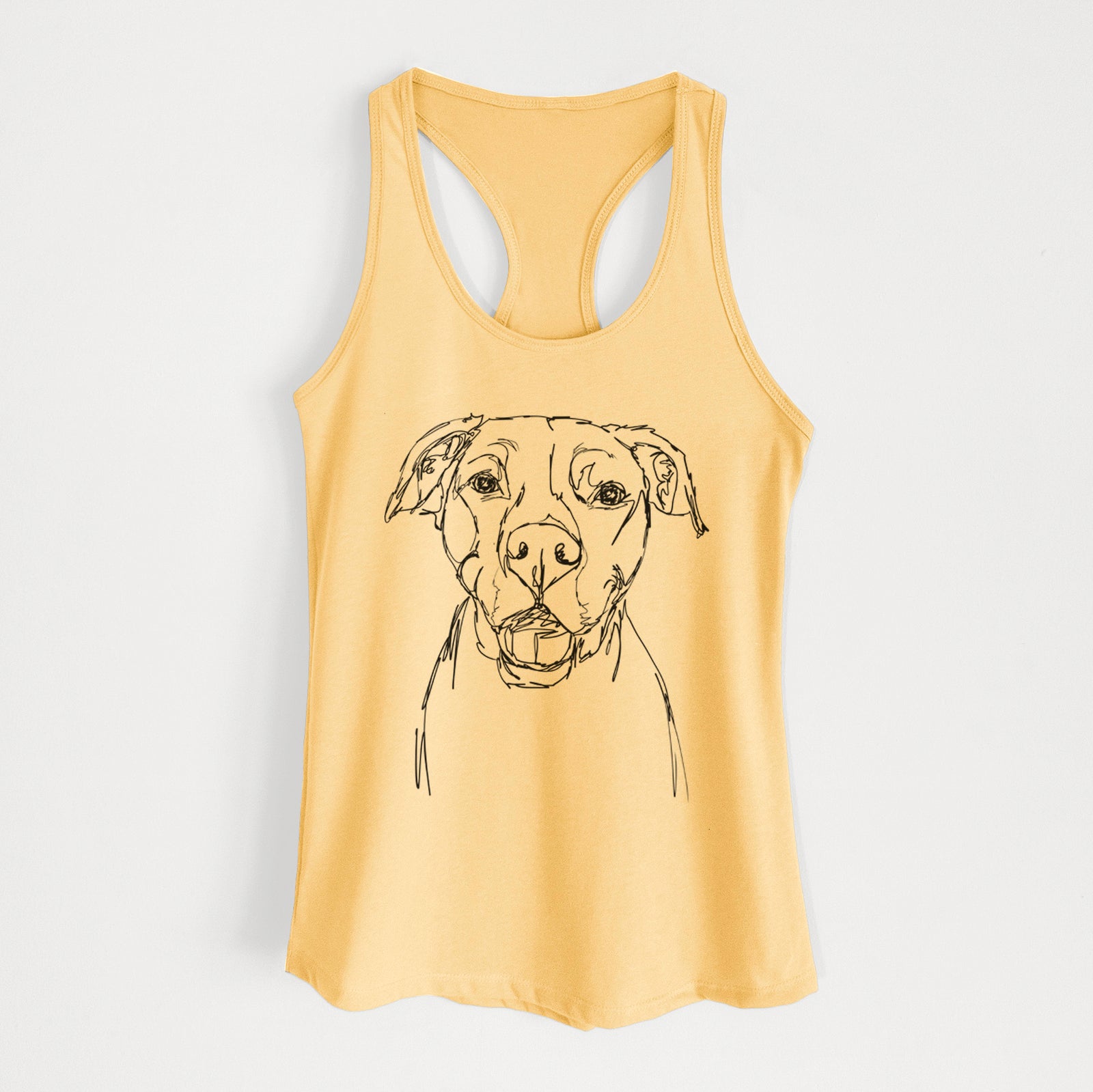 Doodled Pitbull Mix - Women's Racerback Tanktop