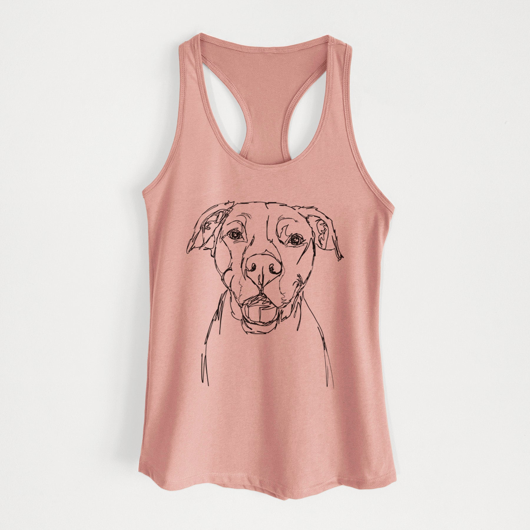 Doodled Pitbull Mix - Women's Racerback Tanktop